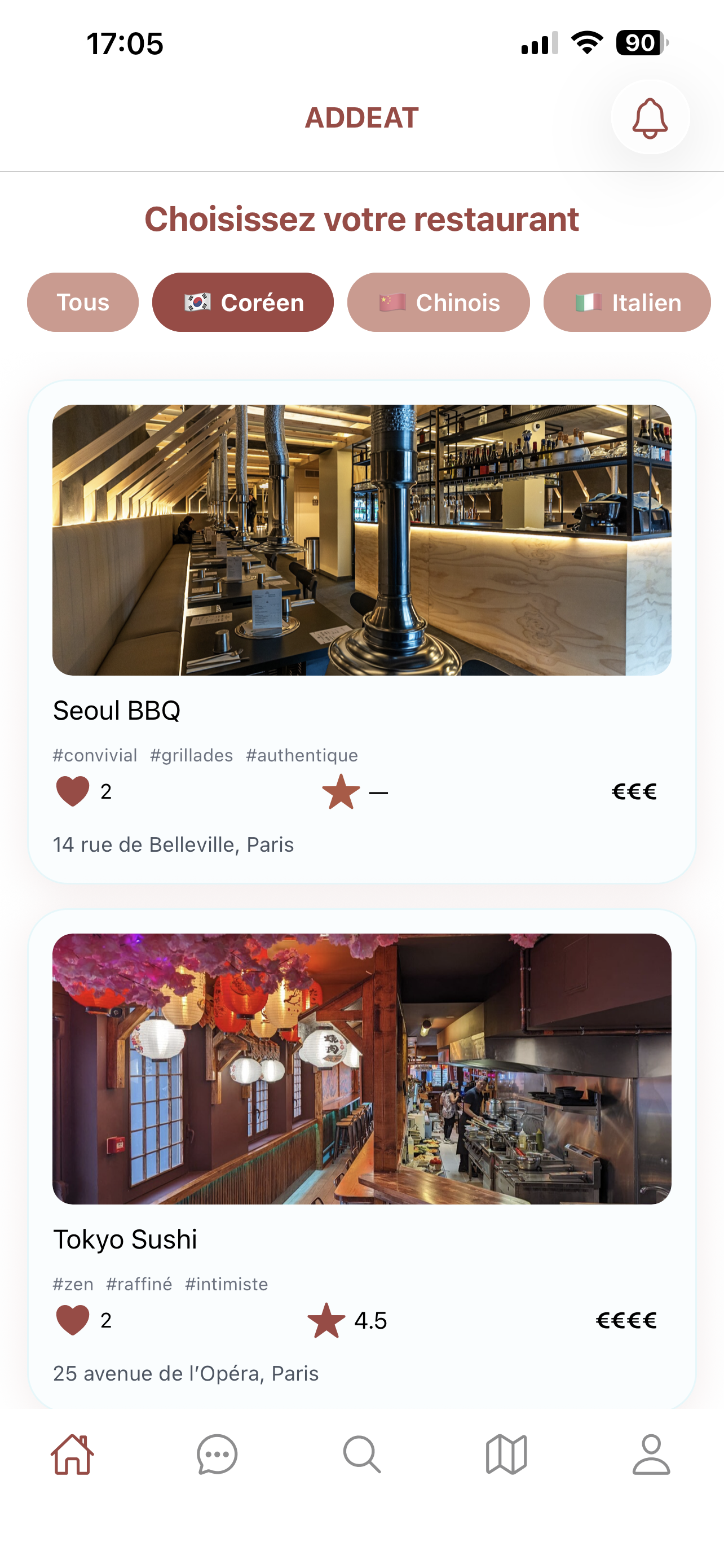 Des restaurants adaptés à tes goûts